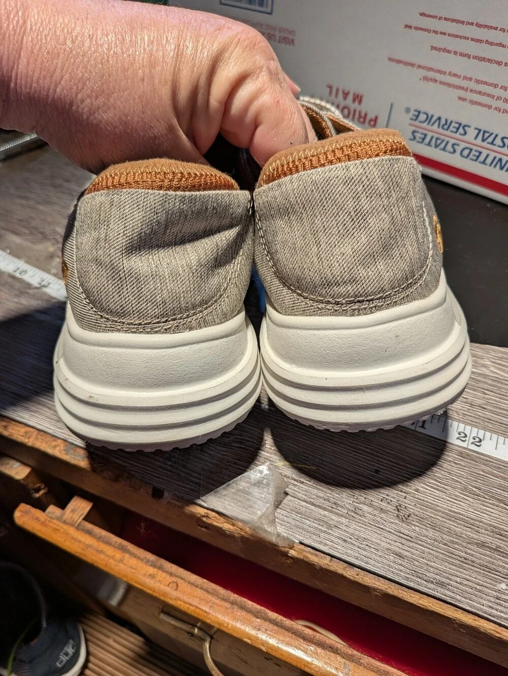 Skechers Men's Slip On Boat Shoes Gray Size 9.5
